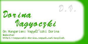 dorina vagyoczki business card